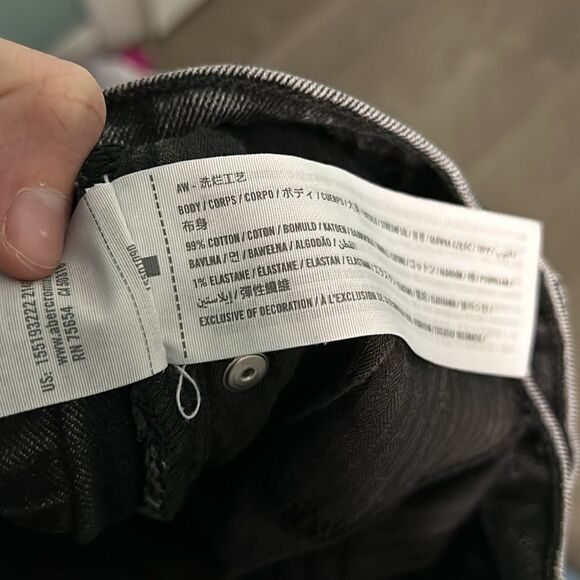 Abercrombie The 90s Slim Straight Ultra High Rise Curve Love Crossover Waist - Picture 8 of 9